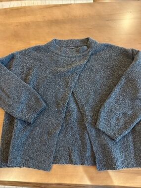 Cozy Open-Front Cardigan in Charcoal Gray